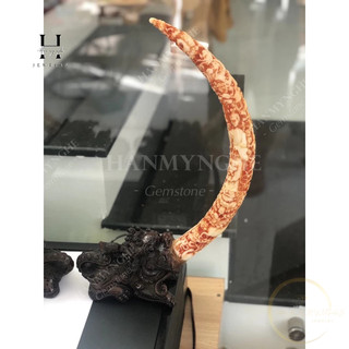 Cặp ngà bột đá non nước cao 45 cm HANMYNGHE