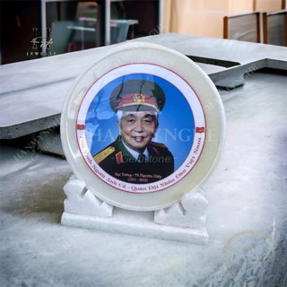 Đĩa in hình bác giáp 20cm HANMYNGHE