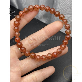 Vòng tay đá thạch anh tóc đỏ 7mm HANMYNGHE