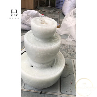 Phong thuỷ luân đá non nước giá xưởng 35 cm kèm bơm nước HANMYNGHE