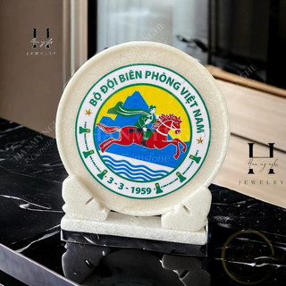 Đĩa đá in hình bộ đội biên phòng 20 cm HANMYNGHE