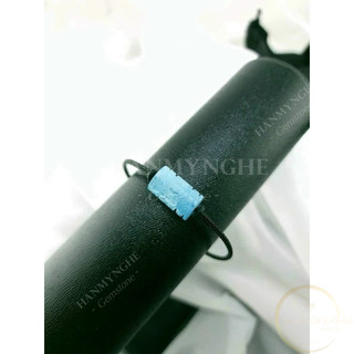 Vòng tay lu thống đá aquamarine chạm kim tiền HANMYNGHE