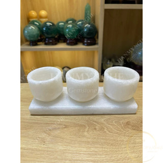 Bộ 3 ly nước thờ đá non nước HANMYNGHE