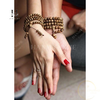 Set 2 Vòng tay trầm hương cặp đôi nam nữ 108 hạt 6ly và 8 ly mang lại gắn kết hạnh phúc bình yê
