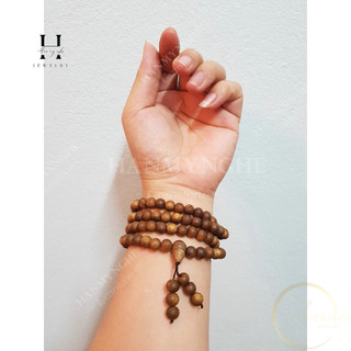 Set 2 Vòng tay trầm hương cặp đôi nam nữ 108 hạt 6ly và 8 ly mang lại gắn kết hạnh phúc bình yê