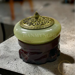 bát xông trầm đá ngọc tự nhiên HANMYNGHE
