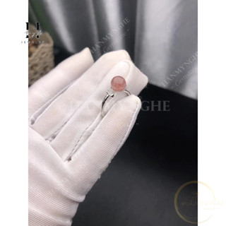 Nhẫn đá thạch anh hồng freesize HANMYNGHE