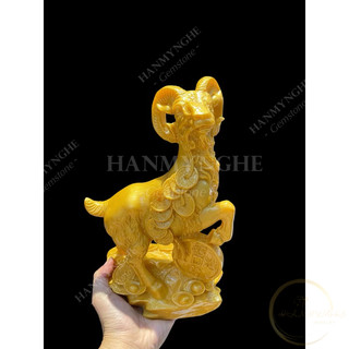 Dê bột đá đúc phong thuỷ cao 25 cm HANMYNGHE