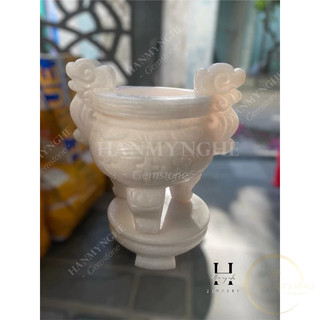 Lư hương công giáo cao 35 cm đk bụng 22 cm đá non nước tự nhiên HANMYNGHE