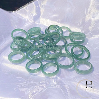 Nhẫn đá lam ngọc tự nhiên nitay 15-18 mm HANMYNGHE