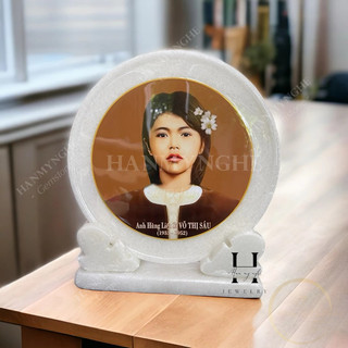 Đĩa đá in ảnh Anh Hùng Liệt Sĩ Võ Thị Sáu 20 cm HANMYNGHE