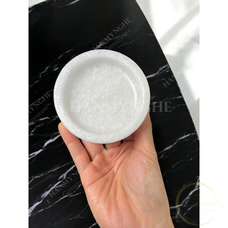 Đế thắp nến thơm hoặc xông trầm đá tự nhiên nguyên khối 9cm HANMYNGHE