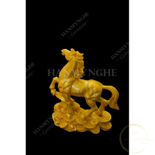 Tượng ngựa phong thuỷ cao 25 cm bột đá đúc HANMYNGHE