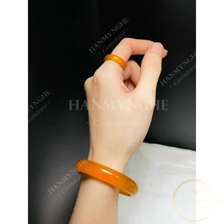 Nhẫn mã não vàng tự nhiên HANMYNGHE