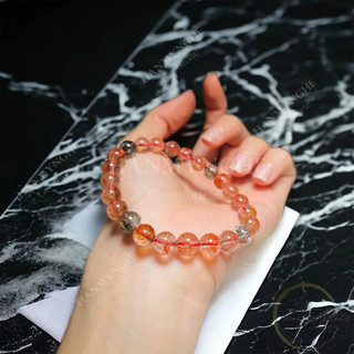 Vòng tay thạch anh tóc tam tài 8mm HANMYNGHE