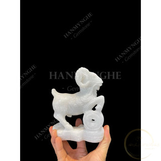Dê đá phong thuỷ đá nguyên khối tự nhiên cao 15 cm HANMYNGHE