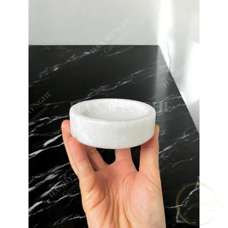 Đế thắp nến thơm hoặc xông trầm đá tự nhiên nguyên khối 9cm HANMYNGHE