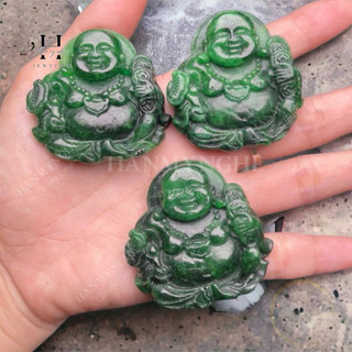 Di lặc đá ngọc cẩm thạch tặng kèm dây đeo cổ HANMYNGHE
