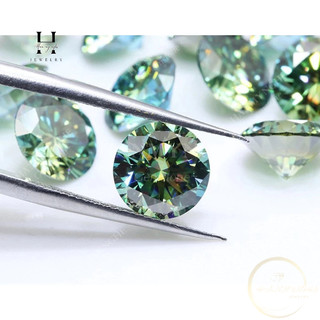 Viên kim cương Moissanite kèm giấy kiểm định GRA và in mã cạnh HANMYNGHE
