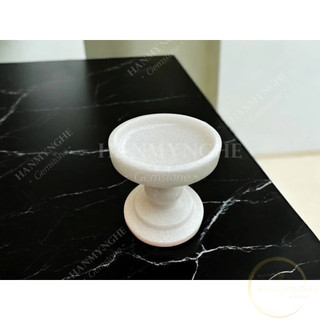 Chân nến đá tự nhiên nguyên khối cao 10cm HANMYNGHE