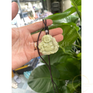 Mặt dây chuyền di lặc đá ngọc spentine HANMYNGHE