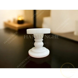 Chân nến đá tự nhiên nguyên khối cao 10cm HANMYNGHE