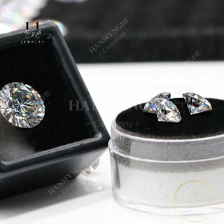 Viên kim cương Moissanite kèm giấy kiểm định GRA và in mã cạnh HANMYNGHE