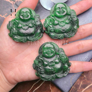Di lặc đá ngọc cẩm thạch tặng kèm dây đeo cổ HANMYNGHE