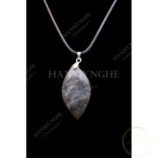 Mặt dây chuyền giọt nước đá sà cừ libradolite HANMYNGHE