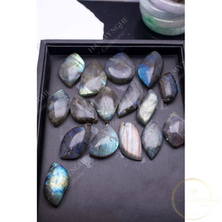 Mặt dây chuyền giọt nước đá sà cừ libradolite HANMYNGHE