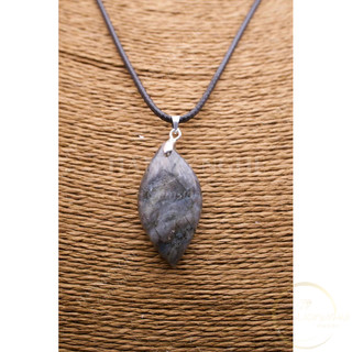 Mặt dây chuyền giọt nước đá sà cừ libradolite HANMYNGHE