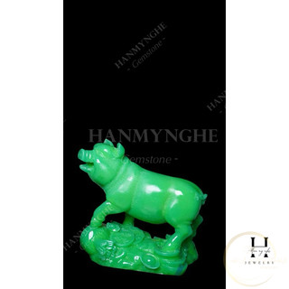 Con Heo bột đá đúc dài 17cm HANMYNGHE