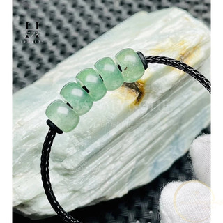 Vòng tay ngũ điếu đá thạch anh dâu tây xanh HANMYNGHE