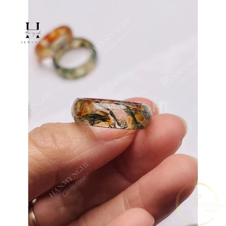 Nhẫn đá ngọc thủy tảo HANMYNGHE