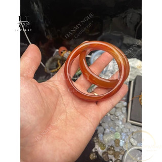 Vòng tay bảng liền đá  mã não tự nhiên size 50-60 mm HANMYNGHE
