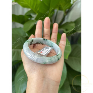 Vòng tay đá ngọc cẩm thạch A kèm giấy kiểm định liulad HANMYNGHE