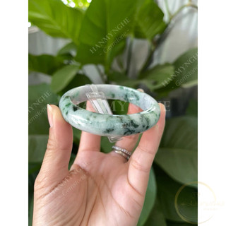 Vòng tay đá ngọc cẩm thạch A kèm giấy kiểm định liulad HANMYNGHE