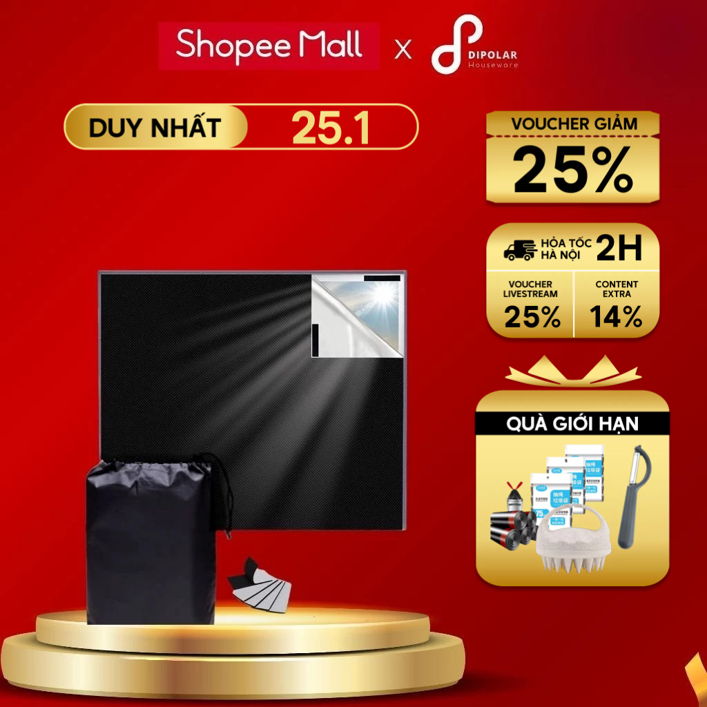 Rèm Cửa Sổ Dán Tường Chống Nắng DIPOLAR Che Nắng Chắn Sáng Chống Tia UV ...