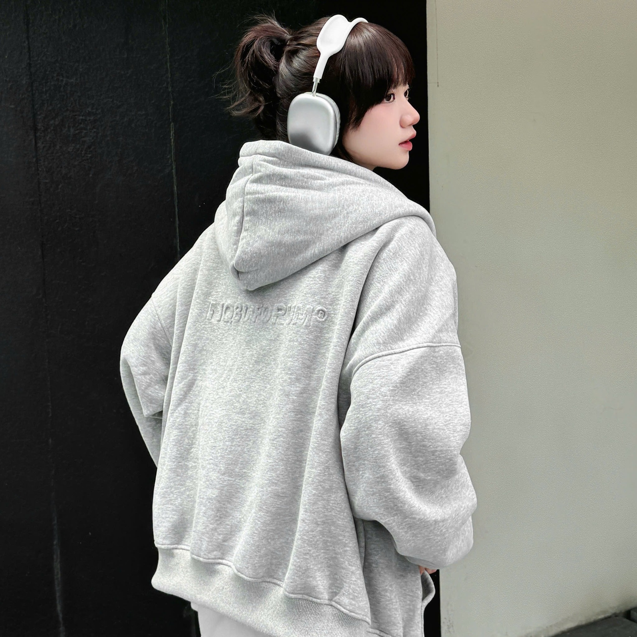 Hoodie Khóa Zip 2 Da