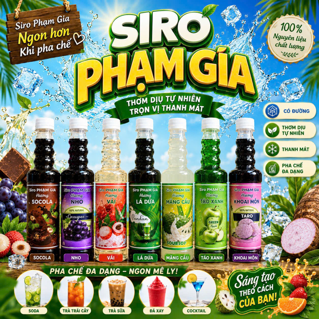 Sỉ và lẻ Siro Sâm Dứa