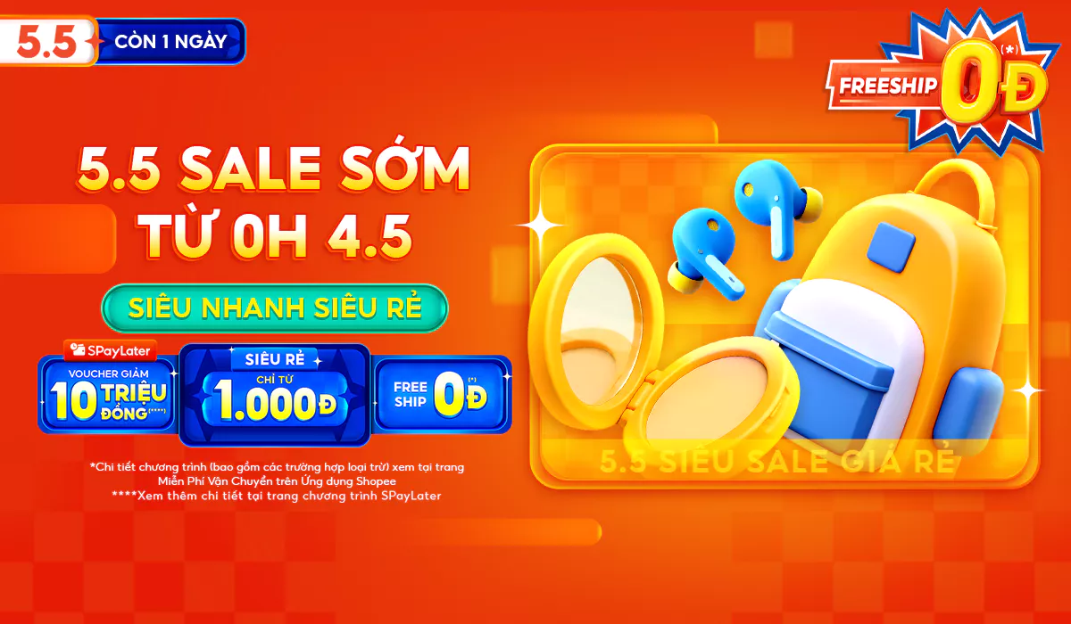 Siêu Sale 5.5 tại Shopee