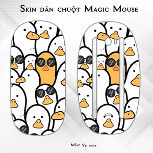 Skin dán chuột Magic Mouse mẫu Vịt duck | Film 3M | Custom theo yêu cầu