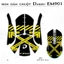 Skin dán chuột Dareu EM901 mẫu OFF White Virgil | Film 3M | custom miếng dán theo yêu cầu