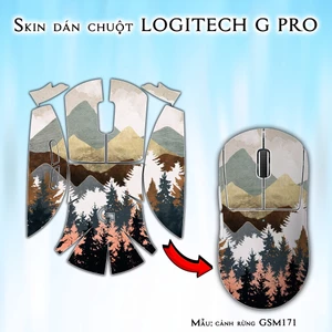Skin dán chuột Logitech G Pro / Pro X Superlight mẫu cảnh rừng GSM171 | Miếng dán Film 3M chống trượt