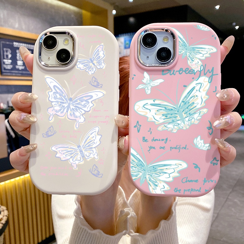 Ốp Lưng OPPO A5 A3s A12E Realme C1 Case Vẽ bướm nhỏ UA0128
