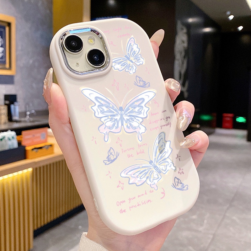 Ốp Lưng OPPO A5 A3s A12E Realme C1 Case Vẽ bướm nhỏ UA0128