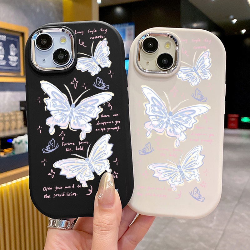 Ốp Lưng OPPO A5 A3s A12E Realme C1 Case Vẽ bướm nhỏ UA0128