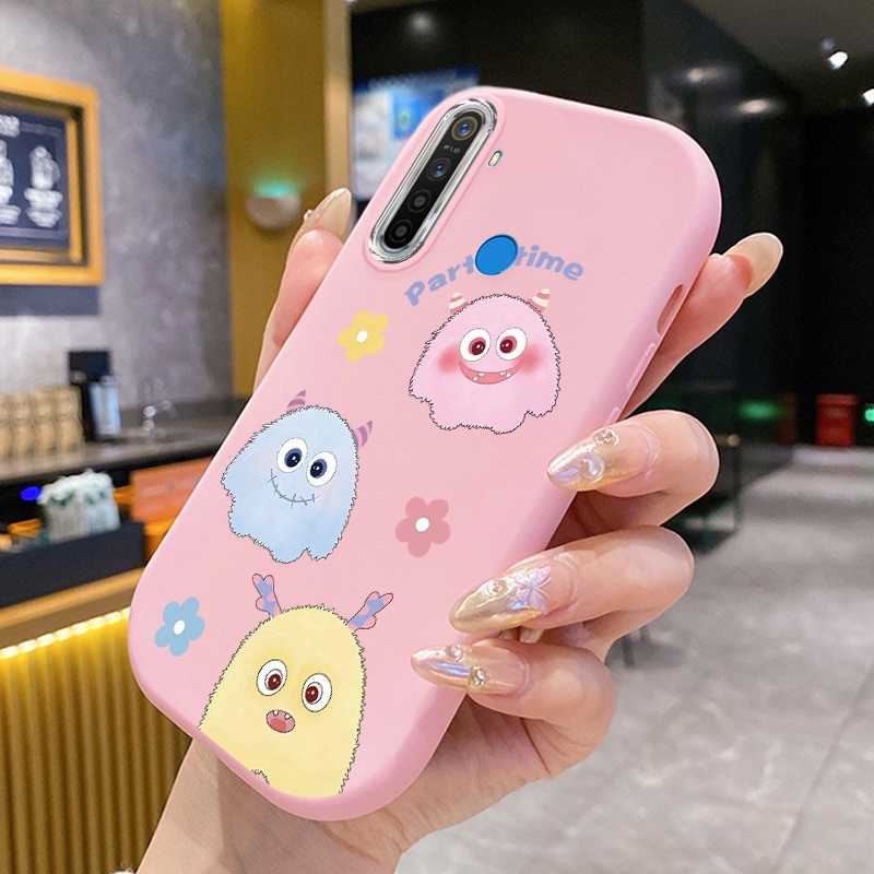 Ốp Lưng Realme 5 5i 5s 6i C3 C3i 8 Pro 8i Narzo 50 Ốp Vỏ quái vật dễ thương