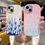 Ốp Lưng iPhone 6 Plus 6s Plus 7 Plus 8 Plus X Xs Max Xr 11 Pro Max Case Sáng tạo Lửa UA0130