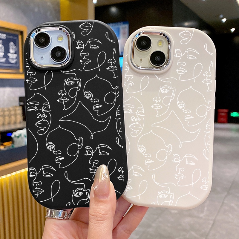 Ốp Lưng iPhone 6 Plus 6s Plus 7 Plus 8 Plus X Xs Max Xr 11 Pro Max Case Sáng tạo Vẽ UA0132